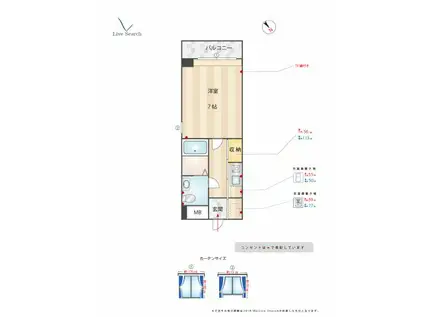 エステート・モア博多APEX(1K/4階)の間取り写真