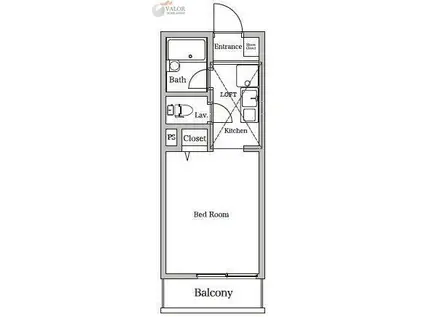 ウィンダンシー三春台(ワンルーム/1階)の間取り写真