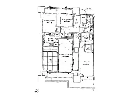 シティハウス池袋(4LDK/14階)の間取り写真