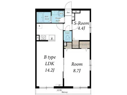 リブリ・オージーダブリュー流山(1SLDK/3階)の間取り写真