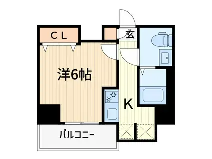 アルファコート西川口27(1K/4階)の間取り写真