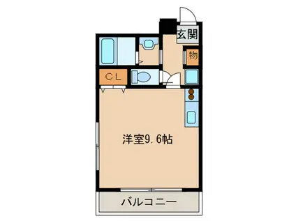 アロンノーブルⅡ(ワンルーム/4階)の間取り写真