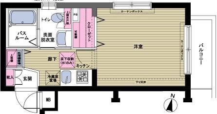 フェニックス中野新橋パインアイル(1K/3階)の間取り写真