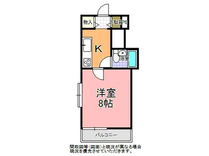 コーポアンジェリック(1K/2階)の間取り写真