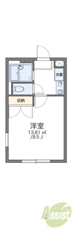 レオパレス豊島南(1K/1階)の間取り写真