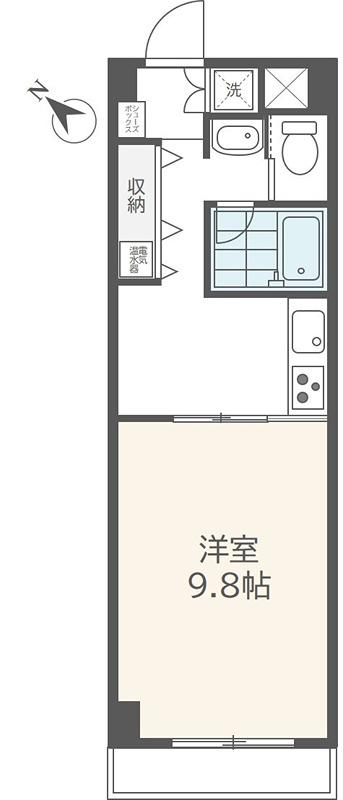 ホーヨーサン町田(1K/3階)の間取り写真