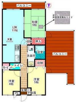 ロイヤルパレス馬込西公園(3DK/3階)の間取り写真