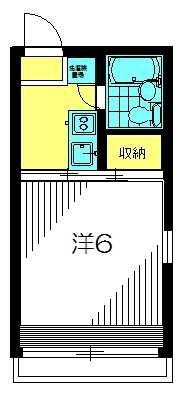 コーポK(1K/1階)の間取り写真