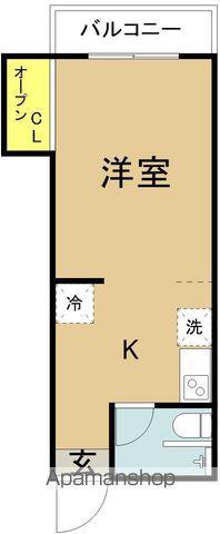 淀川マンション(1K/1階)の間取り写真
