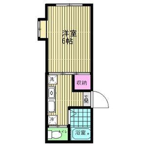 プランドビル銀杏町(1K/4階)の間取り写真