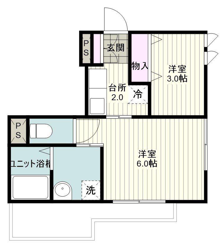 CASA CHOCOLATE(1K/1階)の間取り写真