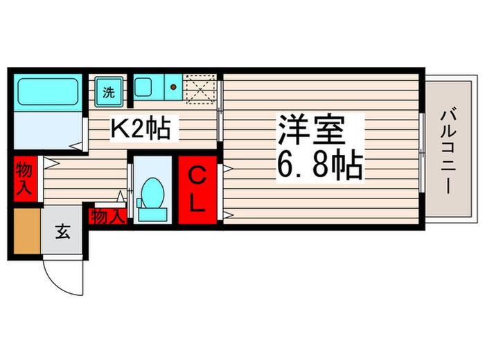 WINTERFELL(1K/1階)の間取り写真