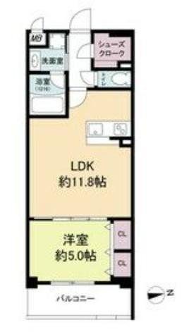 ESTAGEO関目高殿(1LDK/7階)の間取り写真