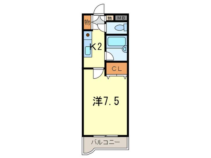 ステラハウス20(1K/3階)の間取り写真