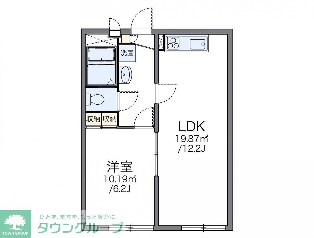 レオパレスプレジデンス 2(1LDK/2階)の間取り写真