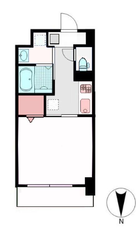 ACTUS錦糸(1K/3階)の間取り写真