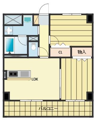 GRANP(2LDK/5階)の間取り写真