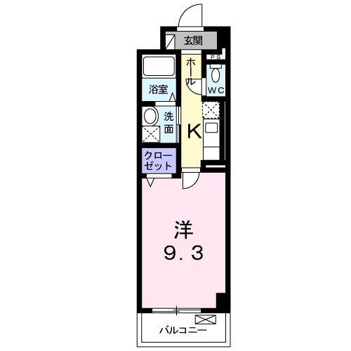 GOOD LIFE(1K/3階)の間取り写真
