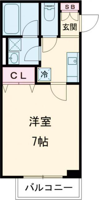 INOVE寝屋川大利元町(1K/2階)の間取り写真