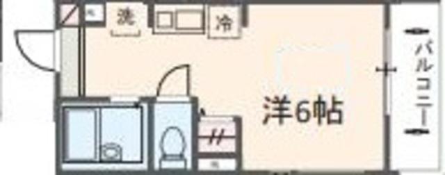 MELDIA番田(ワンルーム/2階)の間取り写真