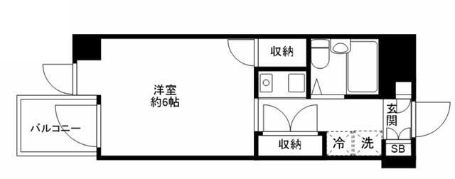 アーツ白河(ワンルーム/11階)の間取り写真