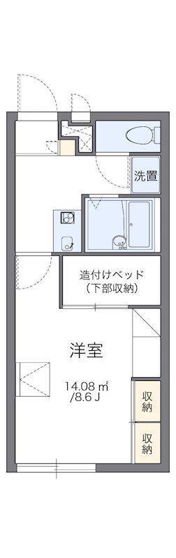 レオパレス幸(1K/1階)の間取り写真