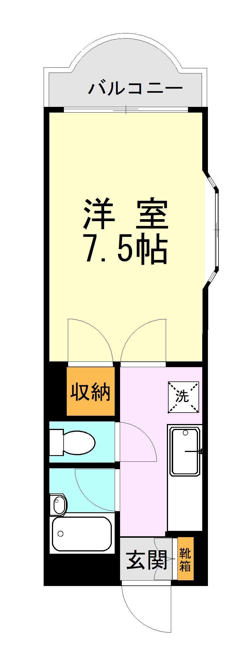 ラフォーレ16番館(1K/3階)の間取り写真