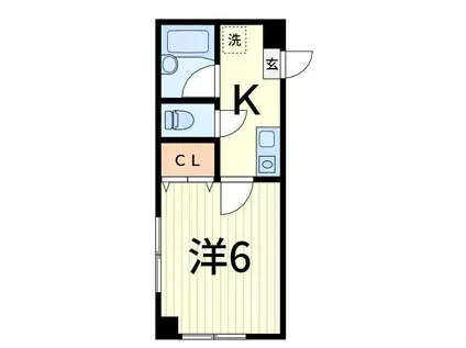 イースタイル金町(1K/4階)の間取り写真