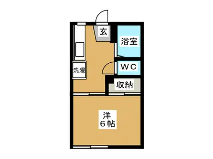 フォーブルイトウ(1K/1階)の間取り写真