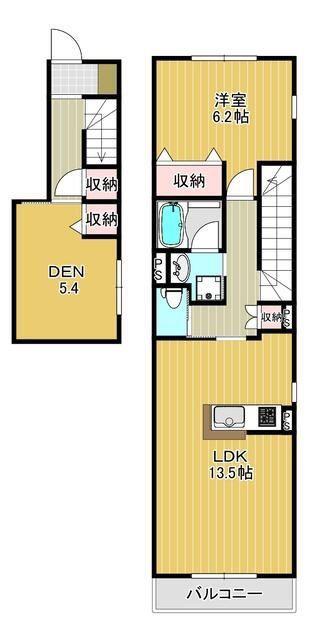 ケリア日吉(1SLDK/1階)の間取り写真