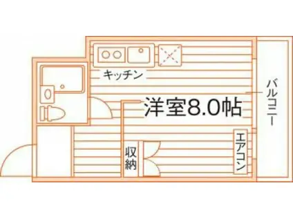 スターパレス津島(ワンルーム/1階)の間取り写真