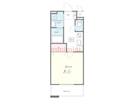 メゾン アイカワ(1K/3階)の間取り写真