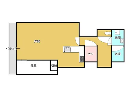 シティタワー堀江(1LDK/4階)の間取り写真
