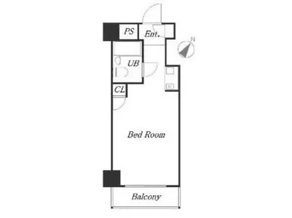 TOP・横浜吉野町(ワンルーム/5階)の間取り写真