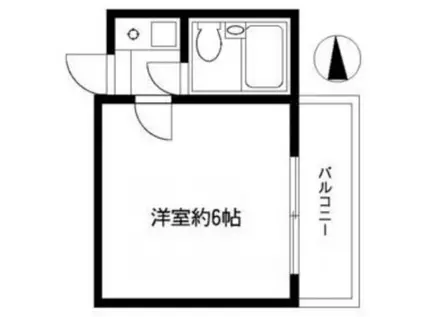 サンパレス中幸町(1K/2階)の間取り写真