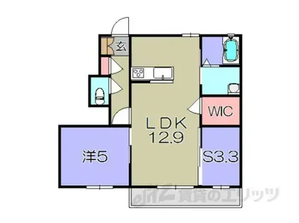 ビーグル・ワン(1LDK/1階)の間取り写真