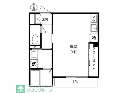 VITA FELICE(ワンルーム/2階)の間取り写真