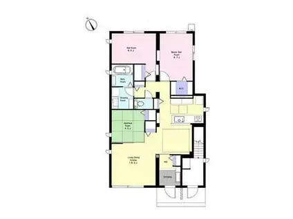 プリマ カーサ あざみ野(3LDK/1階)の間取り写真