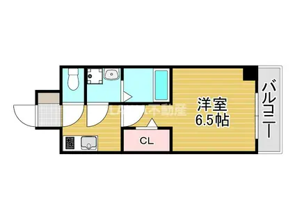 ファーストフィオーレ京橋ブレイニー(1K/10階)の間取り写真