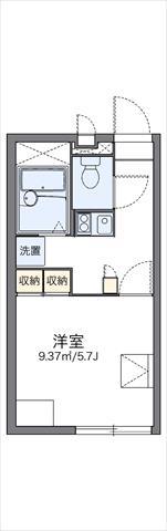 レオパレスカナール(1K/1階)の間取り写真