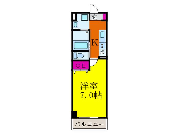DAP正雀(1K/3階)の間取り写真