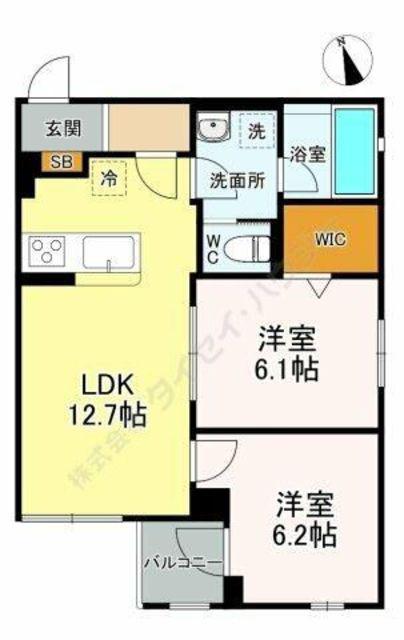 レジデンス練馬桜台(2LDK/1階)の間取り写真