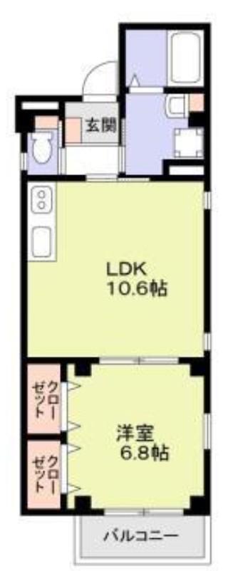 江東区大島7丁目計画(1LDK/2階)の間取り写真