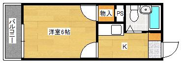 第46東雲ビル(1K/3階)の間取り写真