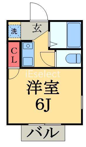 コナン西千葉(ワンルーム/3階)の間取り写真