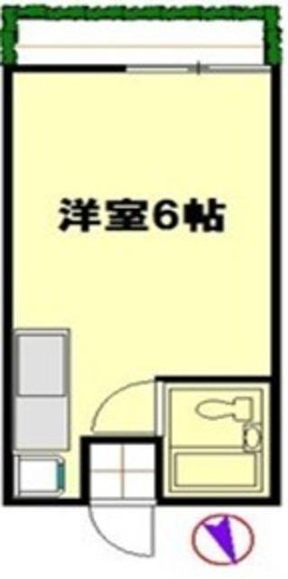クロノス川崎(ワンルーム/1階)の間取り写真