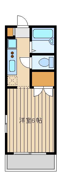 フォレストブライト(ワンルーム/3階)の間取り写真