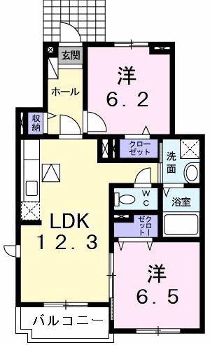 M.MFARM(2LDK/1階)の間取り写真