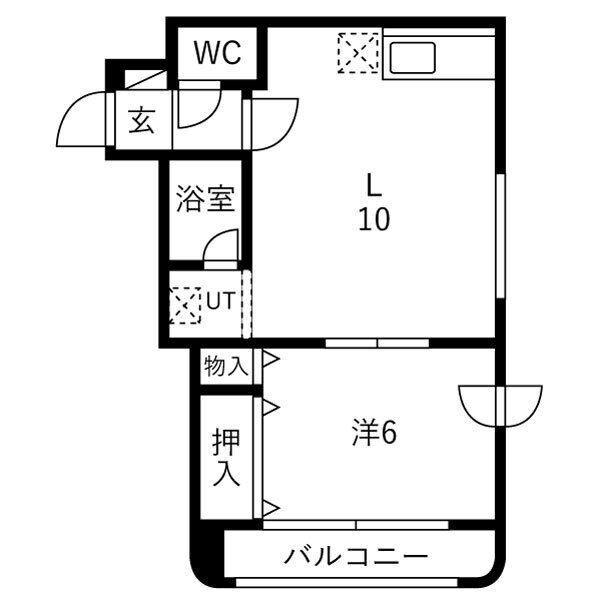 メゾン・ド・ジャパン(1LDK/3階)の間取り写真