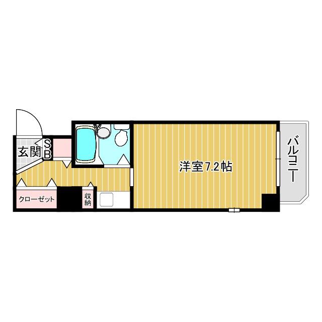 ロマネスク 天神ノ森(ワンルーム/2階)の間取り写真
